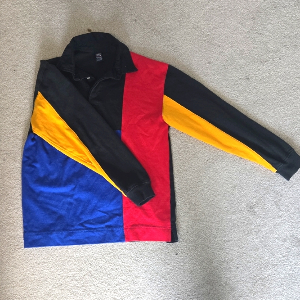 ☆ Long Sleeve Colorblock Polo ☆